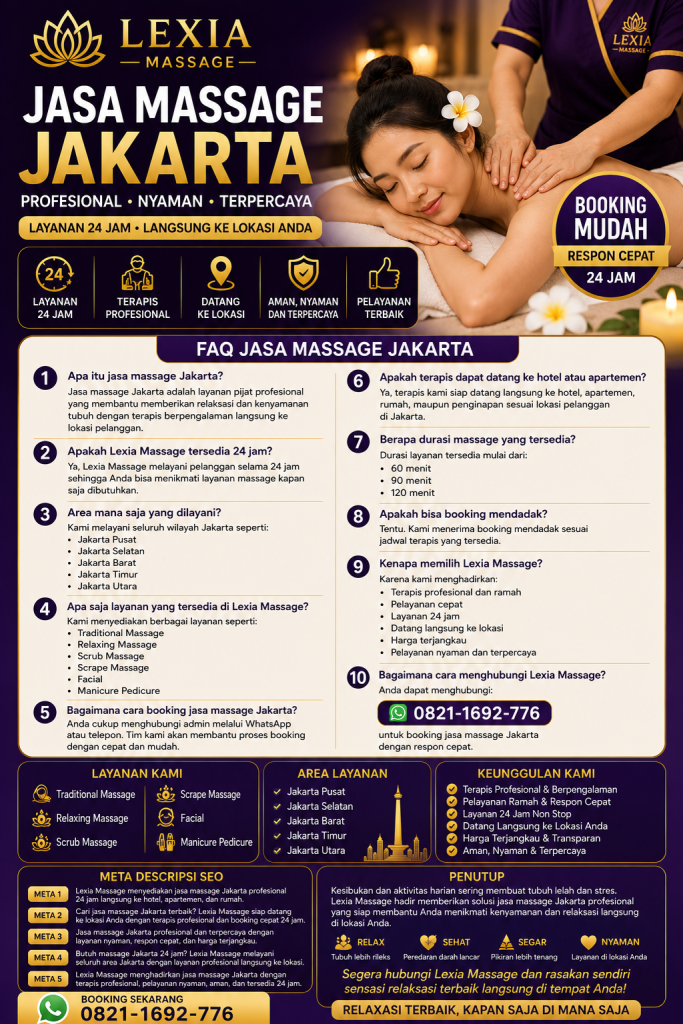 Jasa massage jakarta