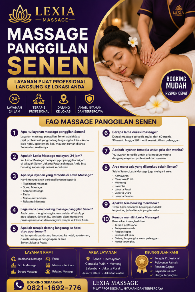 massage panggilan senen