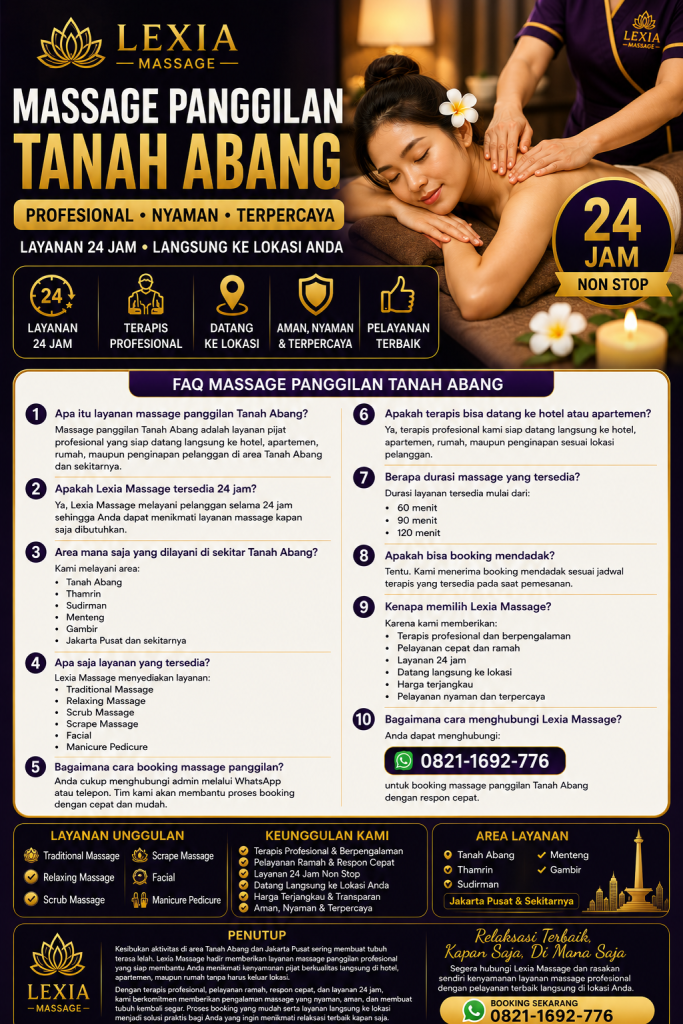 massage panggilan tanah abang